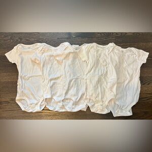 Set of 5 Carters White Onesies- Size 24 months